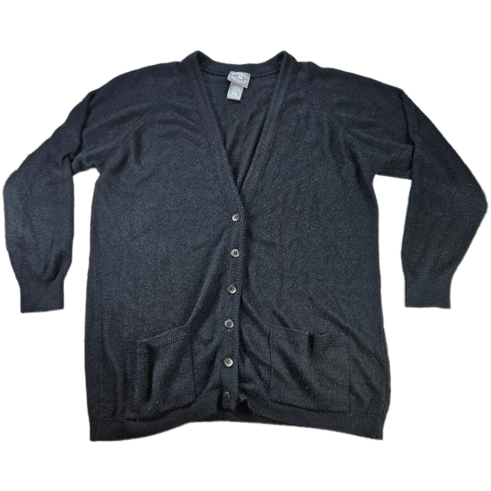 DESIGNERS ORIGINALS Cardigan Women's P/S Black 100% Acrylic Made in USA